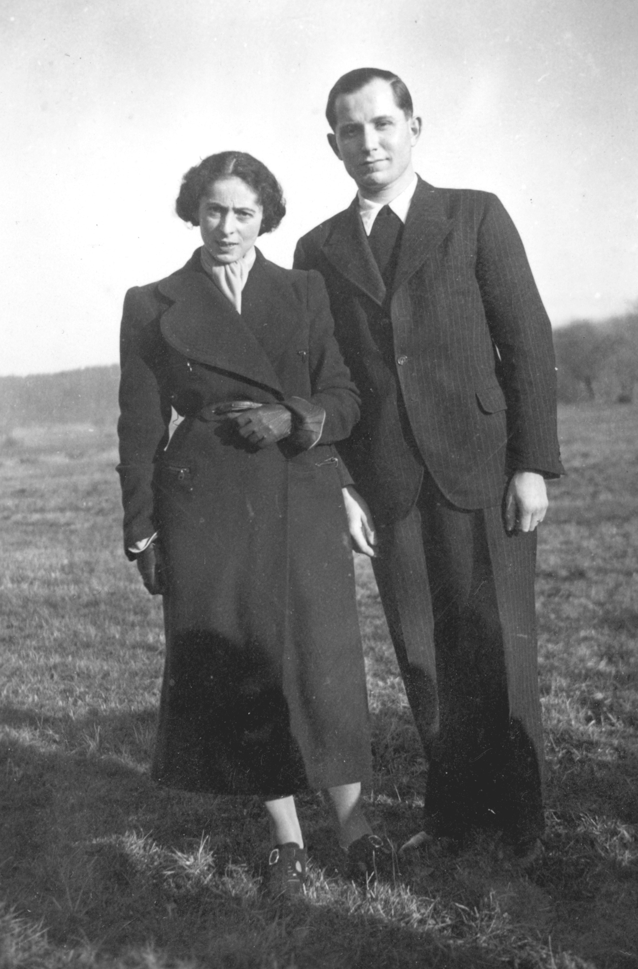 Betti Stein und Gerhard Kann zur Zeit ihrer Verlobung, Februar 1938.